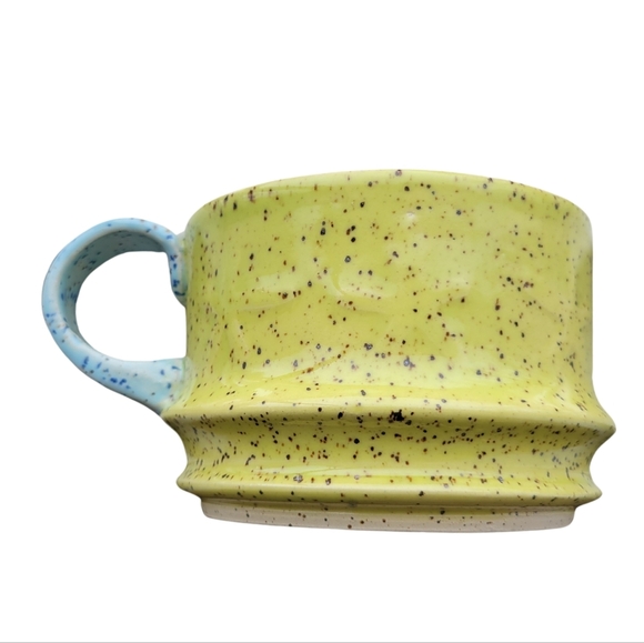 Unique Green & Blue Speckled Ceramic Mug - Picture 2 of 6